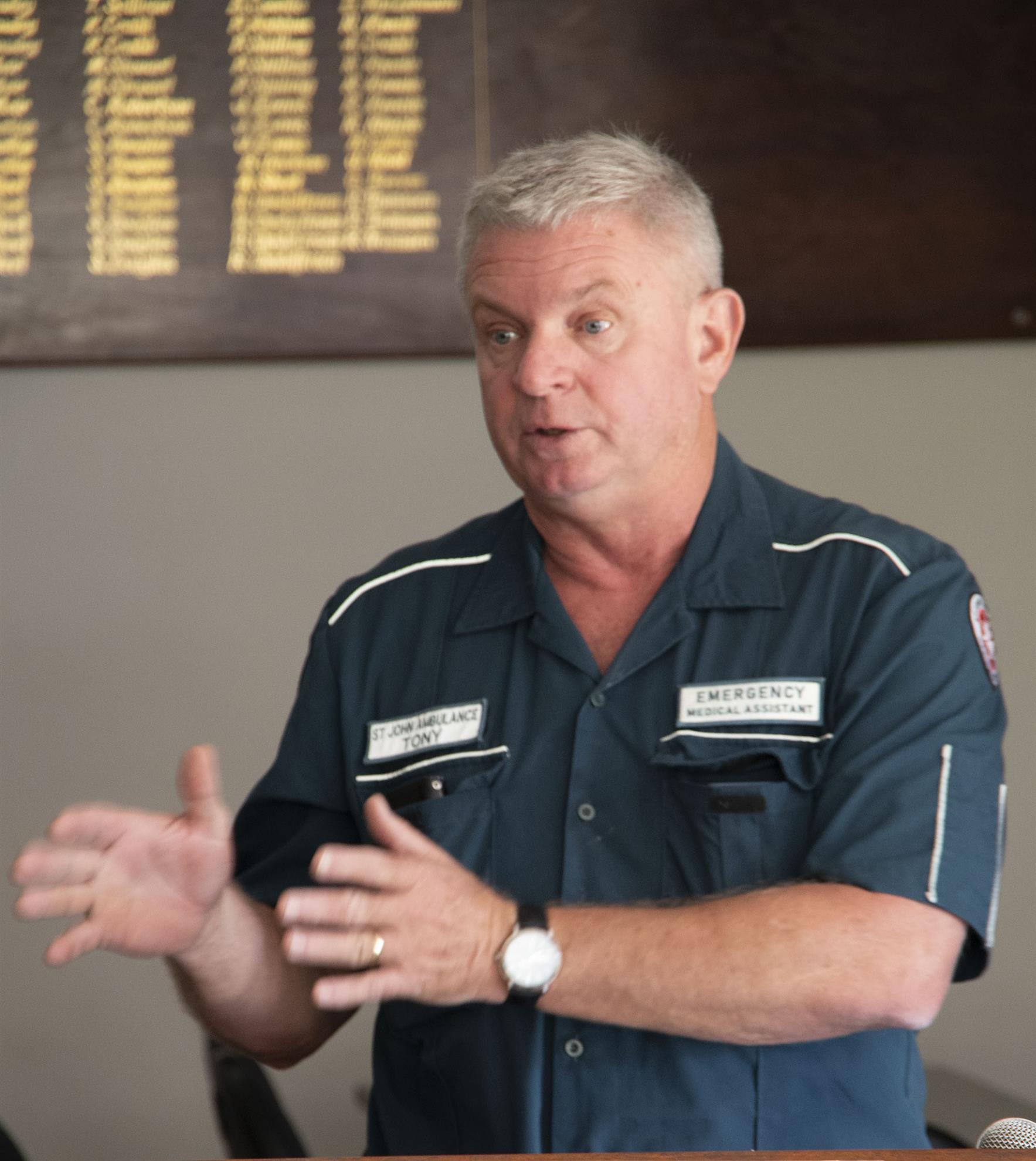 Guest Speaker Tony Emmott Volunteer Rotary Club of Greater Geraldton